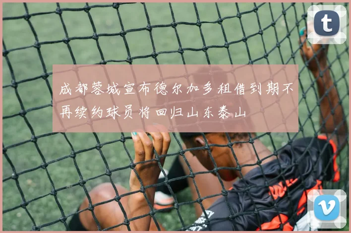 成都蓉城宣布德尔加多租借到期不再续约球员将回归山东泰山